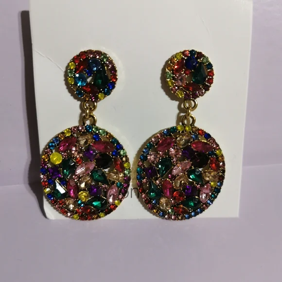 Waterdrop earrings Rhinestone - Picture 3 of 5